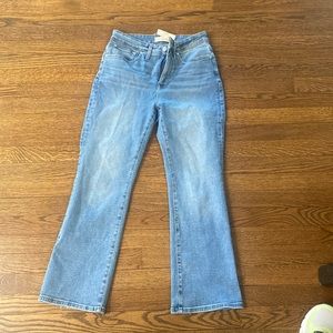 Madewell Midrise kick out crap jeans size 28 new with tags